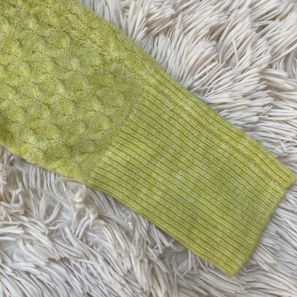 🎉HP🎉 Loft Boatneck Knit Sweater 💗 Lime Yellow - Picture 10 of 13